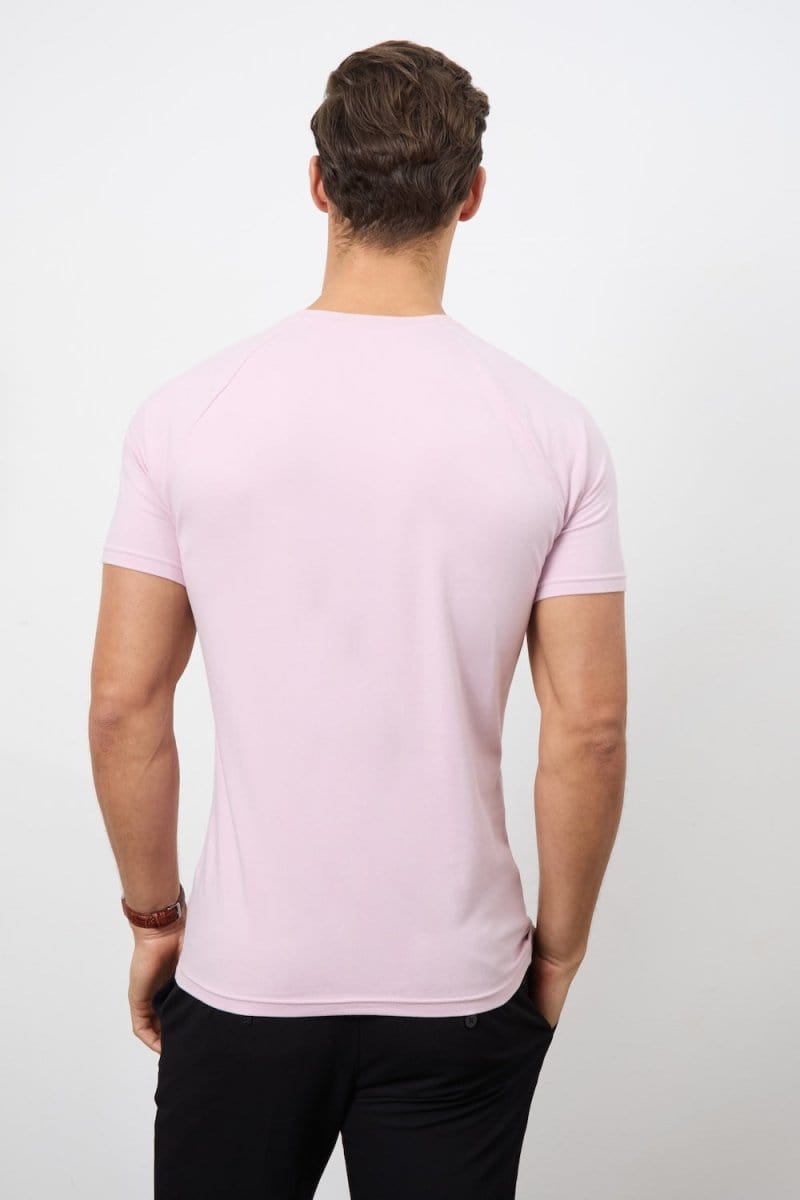 7 Pack Muscle Fit Crew Neck T-Shirt in Mint/ Soft Blue/ Pink/ Lemon/ Lilac/ White/ Pale Blue