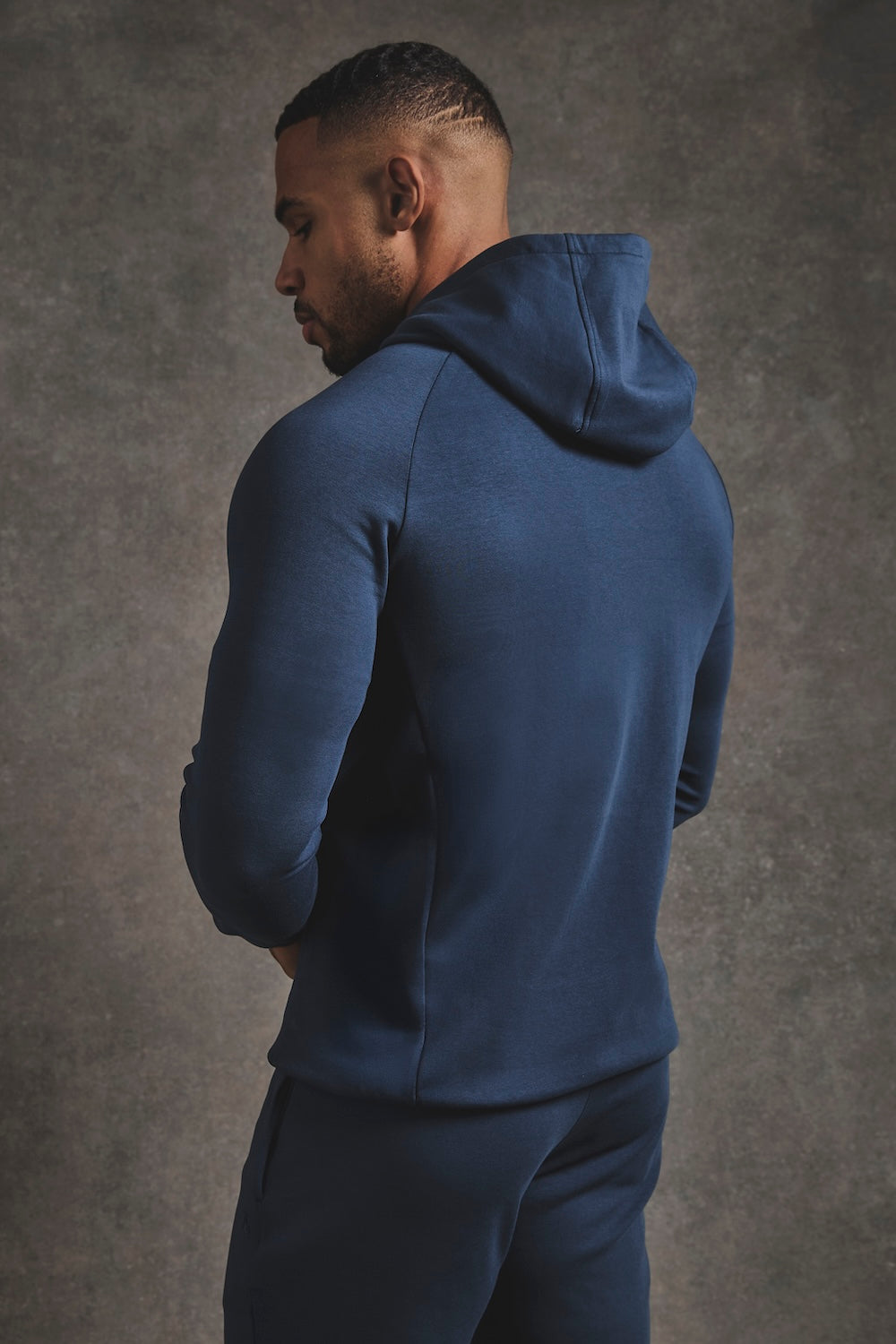 Interlock Hoodie Sweat in Navy