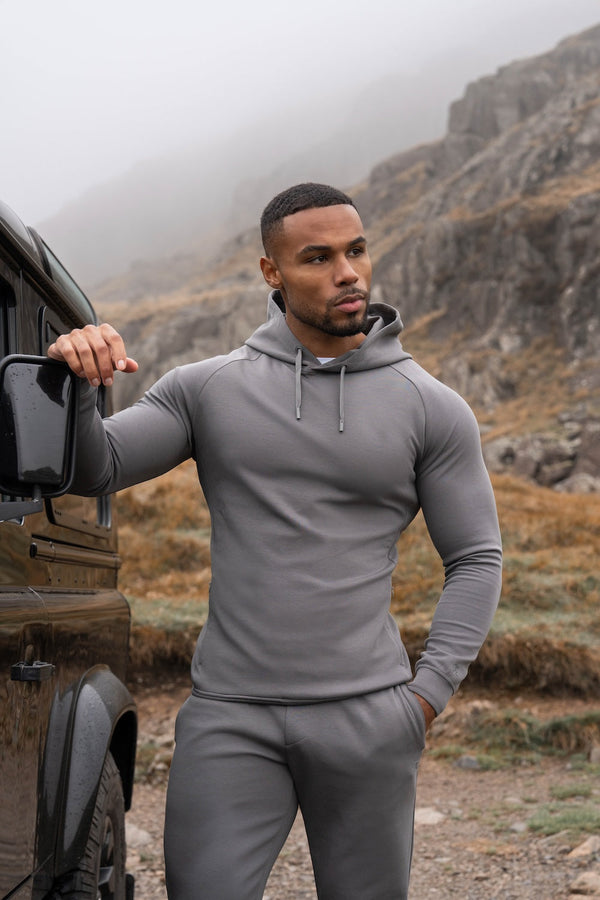 Interlock Hoodie Sweat in Graphite