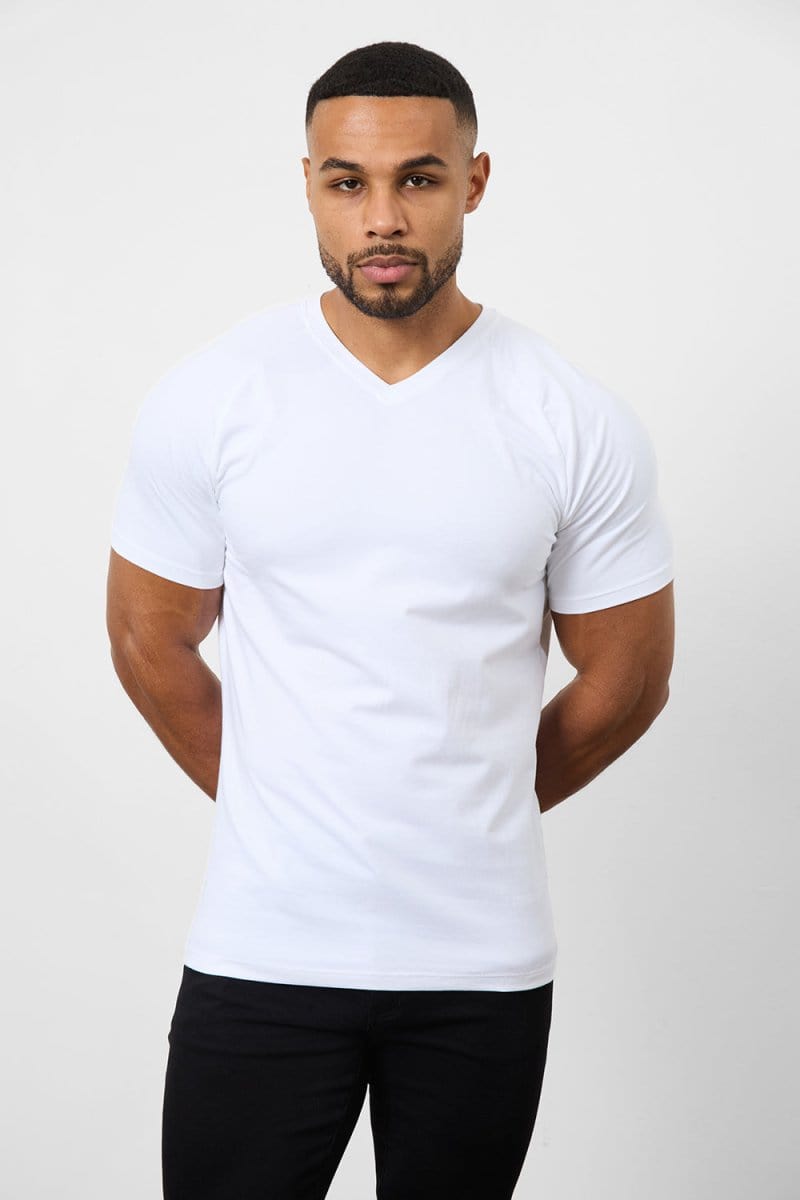 Muscle Fit Foundation V-Neck 5-Pack