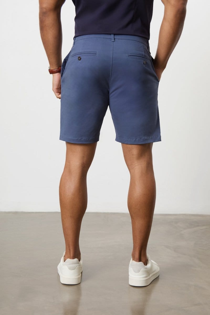 Muscle Fit Chino Shorts in Airforce