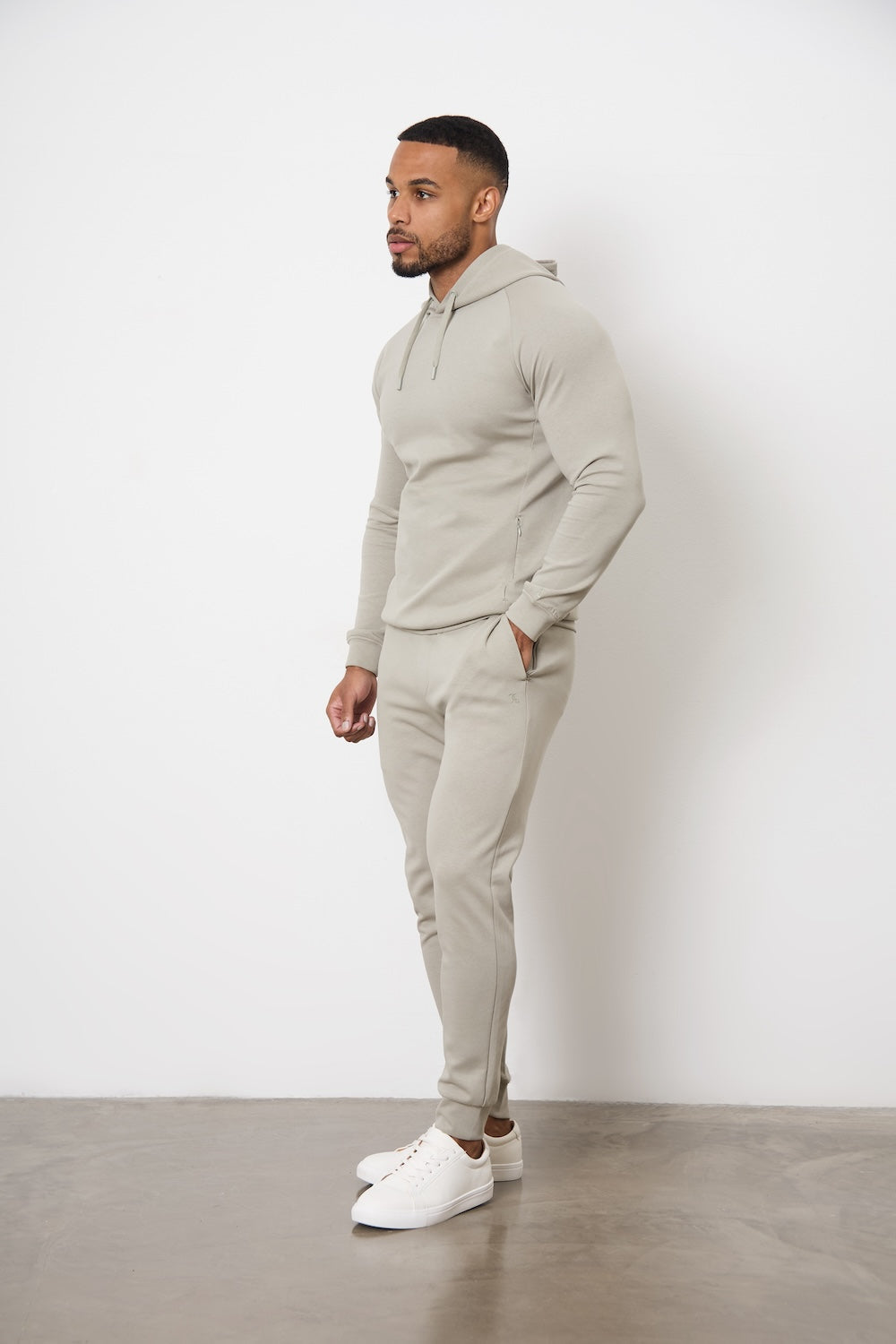 Interlock Hoodie Sweat in Smoky Sage