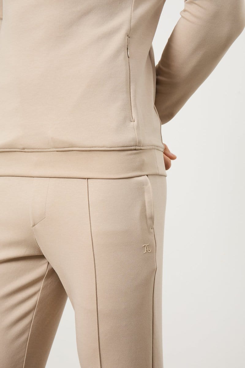 Interlock Sweat Jogger in Stone