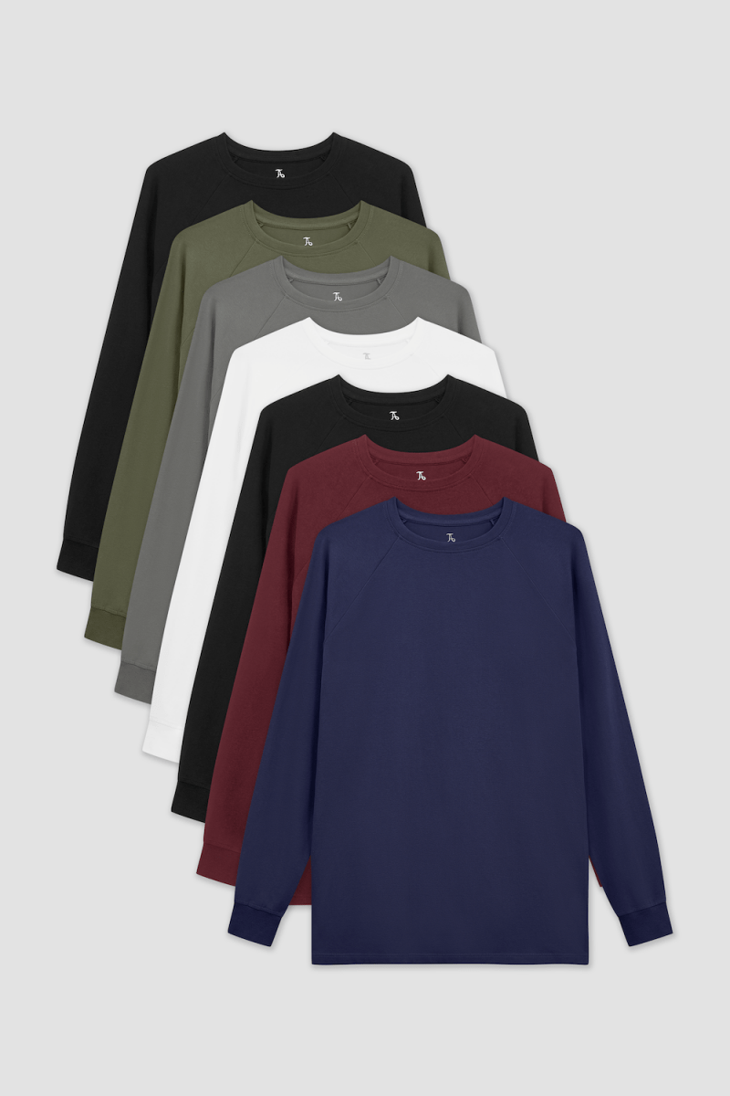 Muscle Fit Long Sleeve Everywear 7-Pack