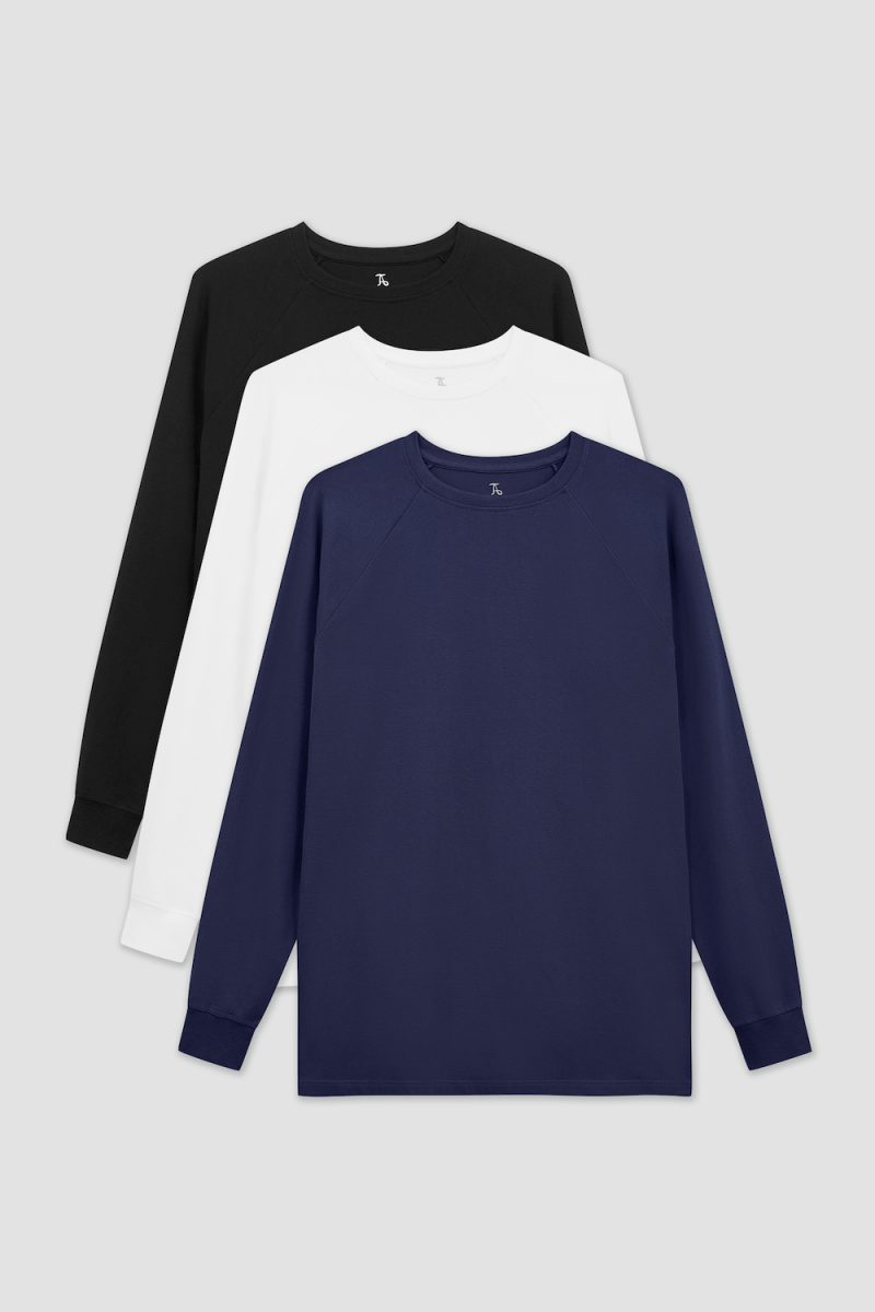 Muscle Fit Long Sleeve Favourites 3-Pack