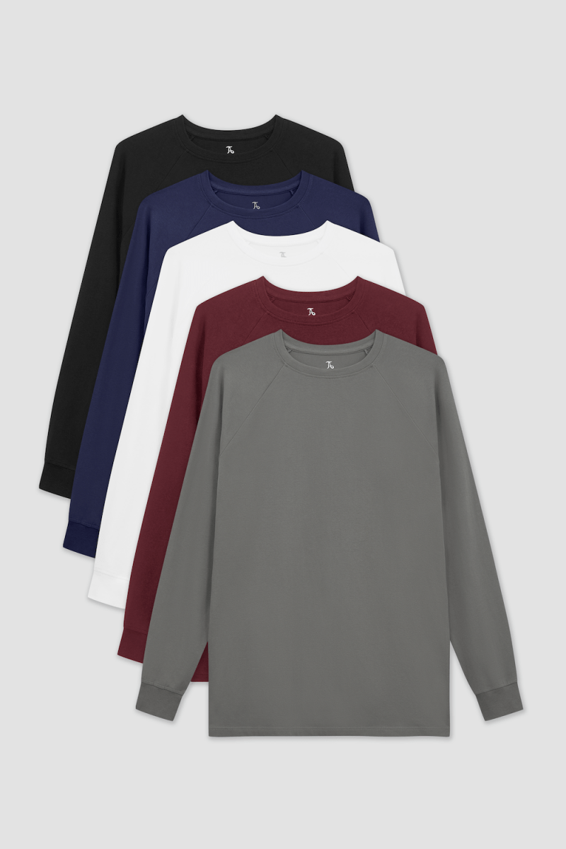 Muscle Fit Long Sleeve Starter 5-Pack