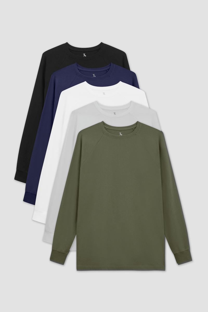 Muscle Fit Long Sleeve Veteran 5-Pack